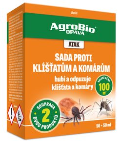 AgroBio Atak- sada proti klíšťatům 50+50 ml