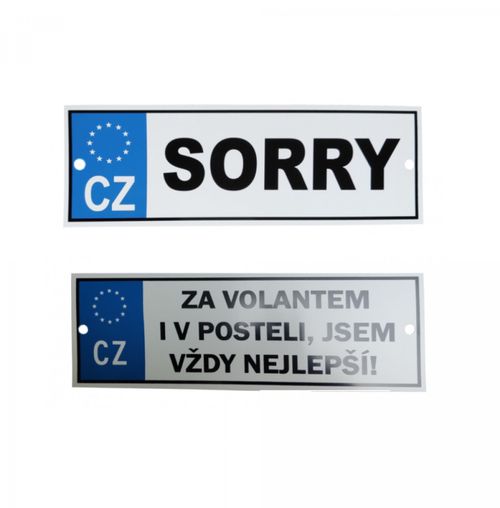 Žertovné SPZ