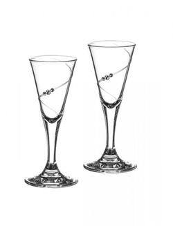 Swarovski Diamante sklenice na likéry Silhouette City s krystaly 6 x 30 ml