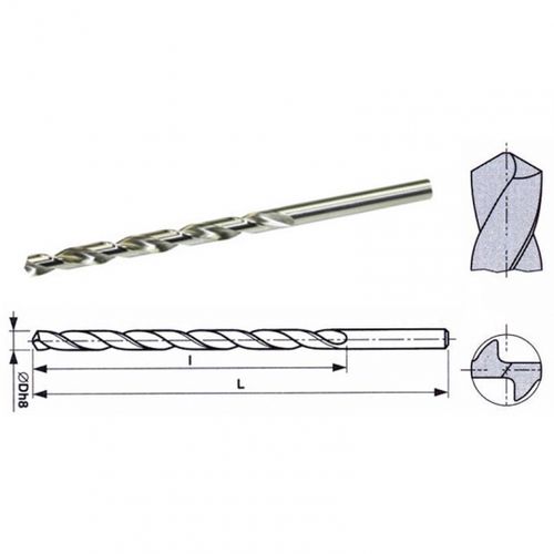 Vrták 02,00 mm HSS Co5 prodloužený