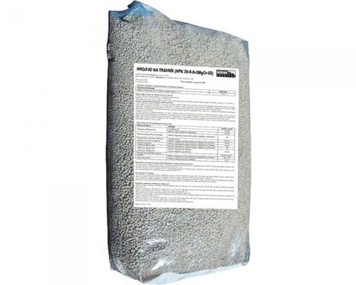 Hnojivo na trávník NPK 20-10-8+12SO3 25 kg