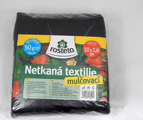 Netkaná textilie černá 10 x 1,6 m