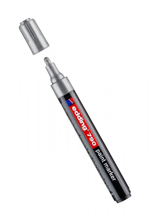 Popisovač 790 Edding stříbrný