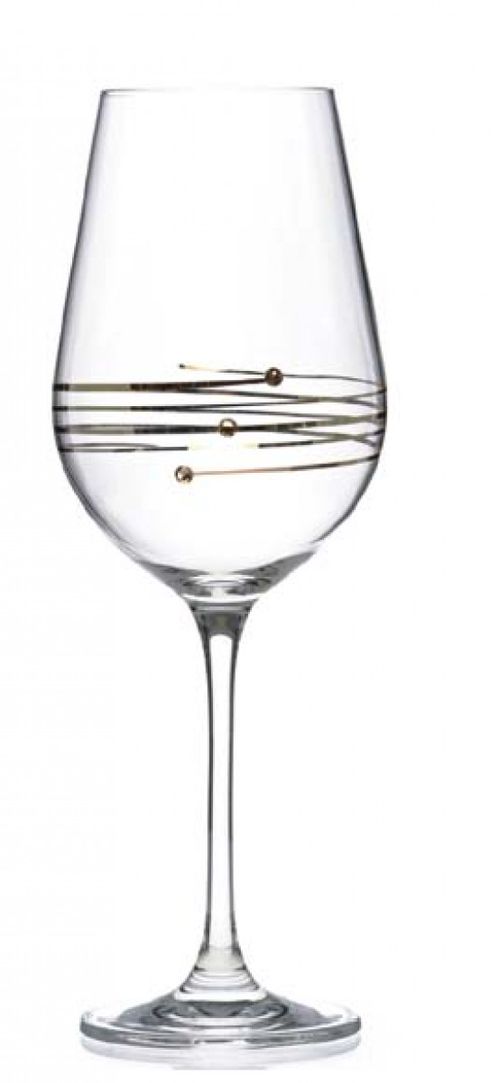 Sklenice Gold white wine 2 ks