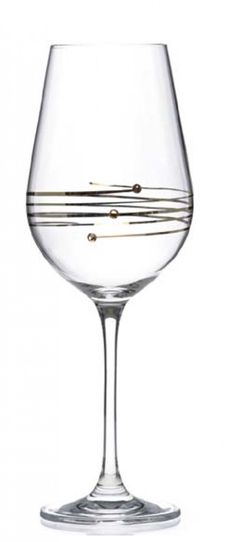 Sklenice Gold white wine 2 ks