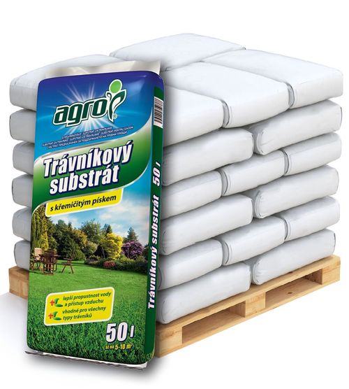 AGRO CS AGRO Trávníkový substrát Paleta 51x 50 l