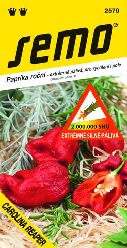 SEMO Paprika CAROLINA REAPER extrémně silně pálivá