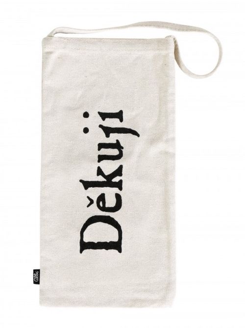 Dárkový obal na víno s textem