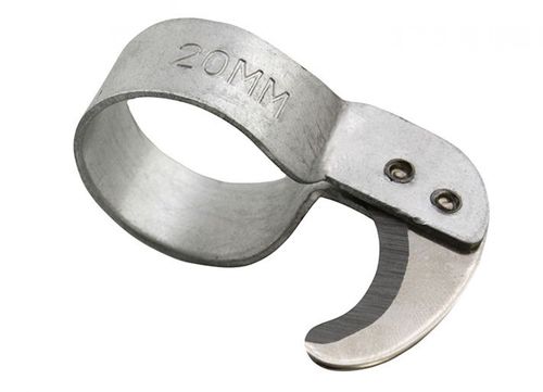 Prstový nůž hliníkový na bužírku 20 mm