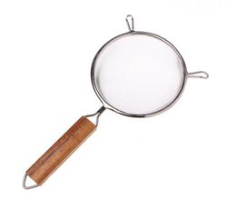 Síto chromované průměr 17,5 cm, dřevěná ručka