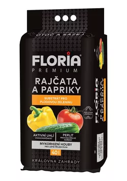 FLORIA PREMIUM Substrát pro rajčata a papriky "Otoč a sázej" 40 l