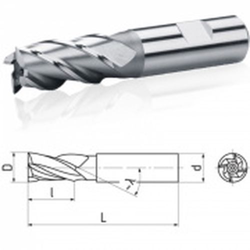 Fréza 16x32mm válcová čelní krátká HSS Co8