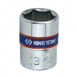 Hlavice nástrčná King Tony 1/4 CrV 6 hran, 12 mm 233512M