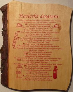 Desatero hasiče