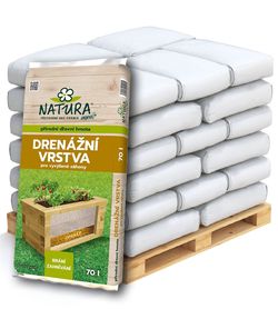 AGRO CS NATURA Drenáž pro vyvýšené záhony Paleta 36x 70 l