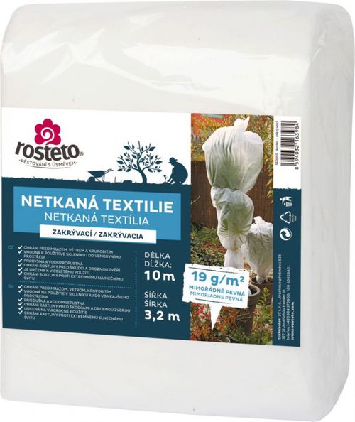 Netkaná textilie bílá 10x3,2m