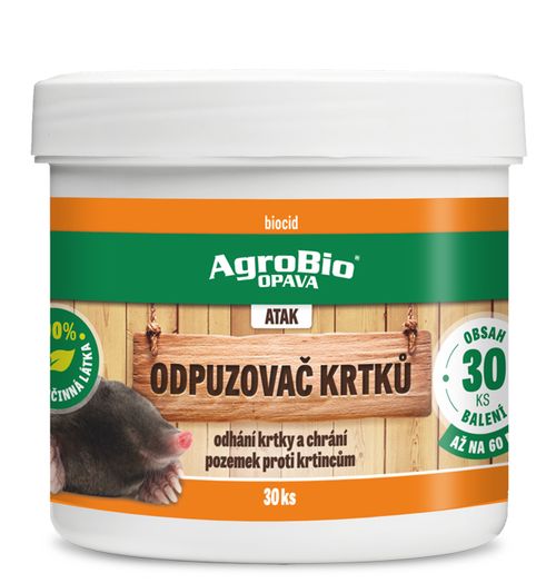 AgroBio ATAK Odpuzovač krtků 30ks