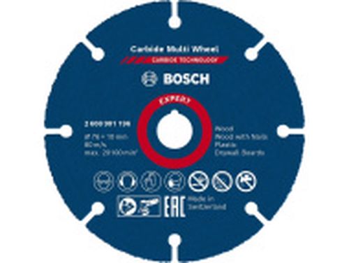 Víceúčelový řezný kotouč Bosch Expert Carbide Multi 76 mm 2608901196