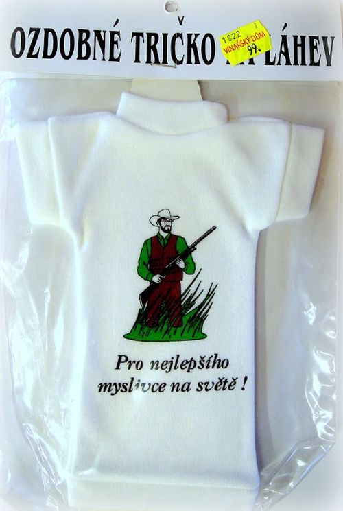 Ozdobné tričko na láhev - myslivec
