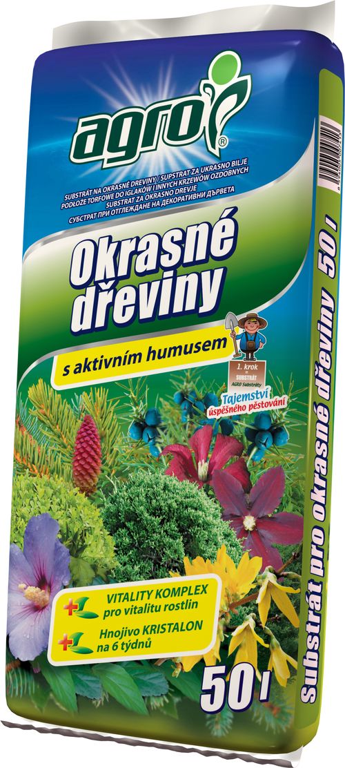 AGRO CS AGRO substrát pro okrasné dřeviny 50 l